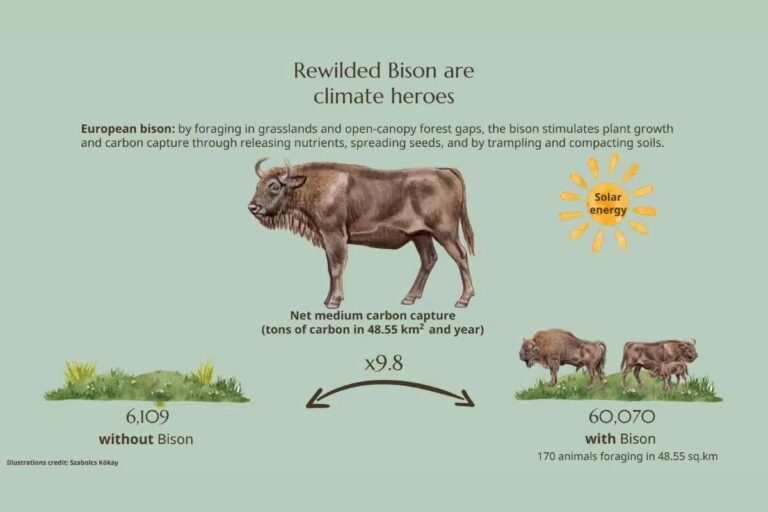 Европейский лесной бизон: герои изменения климата